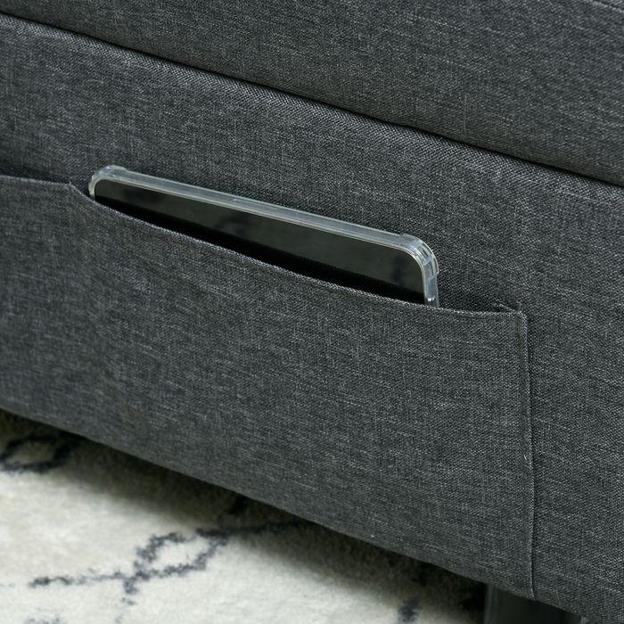 Immagine prodotto Swisshandel24 Poltrona letto, poltrona pieghevole 3 in 1 con tasca laterale, letto per ospiti con cuscino