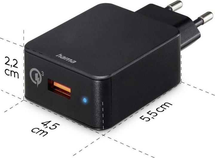 Produktbild Hama Qualcomm® Quick Charge™ 3.0 (19.50 W, 1 Port)