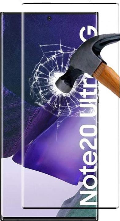 Actual product image Screenguard Samsung Galaxy Note20 Ultra Full Screen Protective Glass Film 2.5D 9H (1 pcs., Samsung Galaxy Note 20 Ultra)