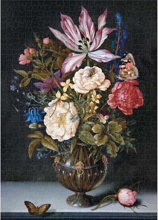 Actual product image Djeco Still life with flowers - Ambrosius Bosschaert (1000 pieces)