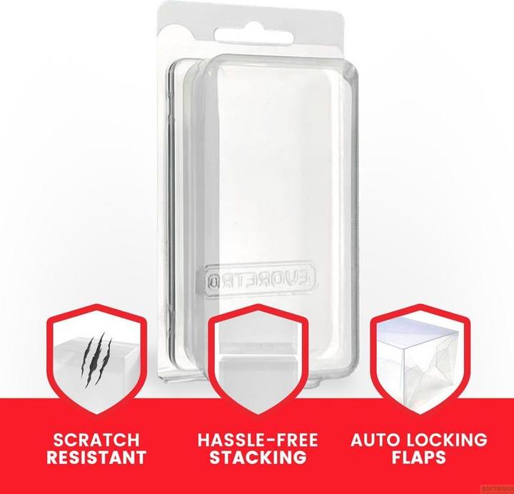 Image du produit Evoretro Clamshell PET Gehäuse 35er-Pack für Actionfiguren XL