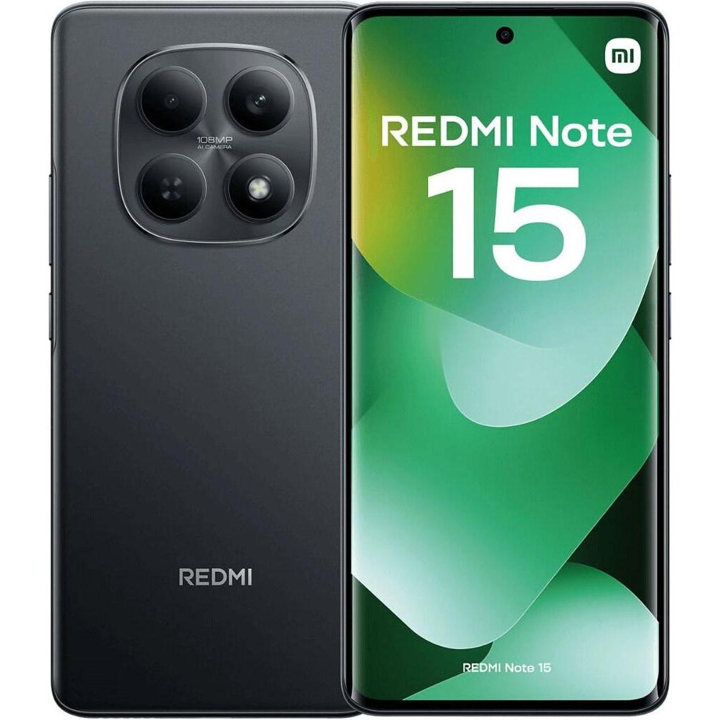 Xiaomi Redmi Note 15 4G (128 GB, Nero, 6.77", 4G), Smartphone, Nero