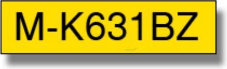 Actual product image Brother MK-631BZ DirectLabel black on yellow 12mm x 8m Black Yellow P-Touch M 9-12mm (1.20 cm, Yellow)