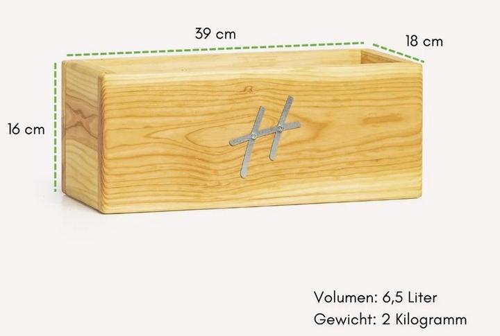 Actual product image VCM Holz Kräuterbeet Küche Topf Pflanzkasten