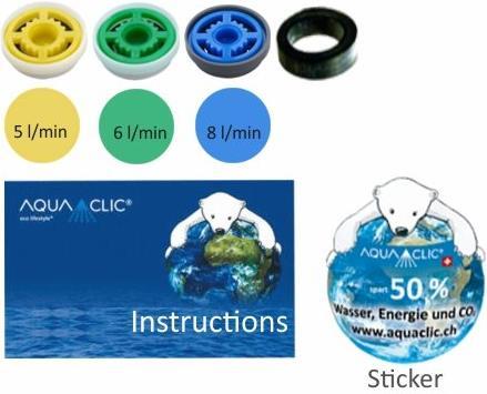 Immagine prodotto aquaclic set di regolazione per soffione doccia SwissClima