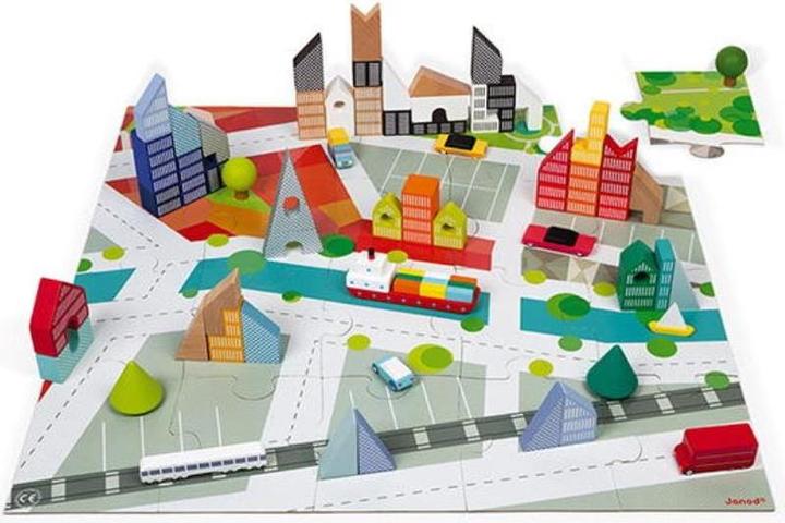 Actual product image Janod Kubix 60 Blocks City