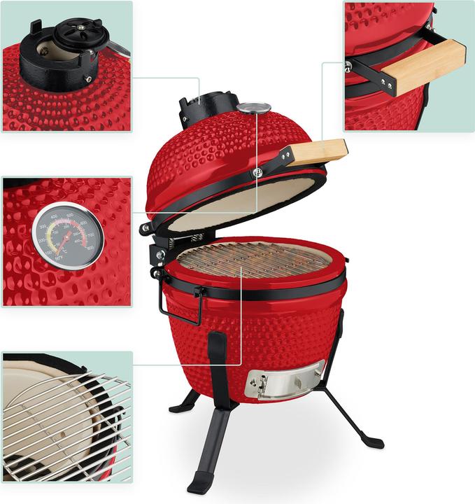 Produktbild Relaxdays Kamado-Grill (260 mm)