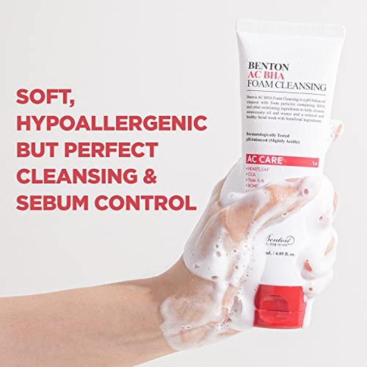 Actual product image Benton AC BHA foam cleansing (Cleansing Foam, 120 ml)