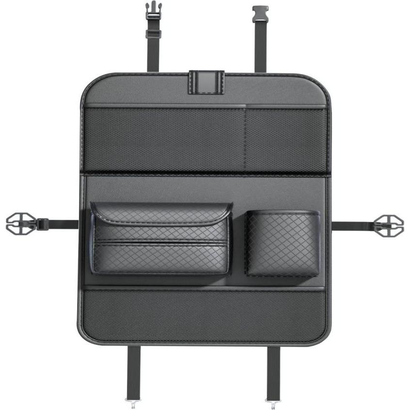 NoName, Accessori interni per auto, Other goods OEM Foldable Car organizer for front seats with compartments D03-B black