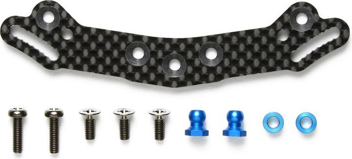Actual product image Tamiya TA06 Carbon Damper Stay (for short Dampers/Rear)