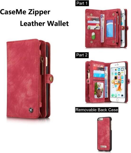 Produktbild Caseme Leder Portemonnaie mit Plastik Hülle (Apple iPhone 7 Plus, Apple iPhone 8 Plus)