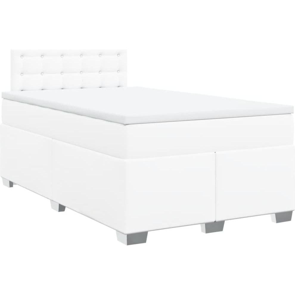 Thumbnail - VidaXL, Bett, Bo x springbett mit Matratze 120 x 200 cm Kunstleder (120 x 200 cm)