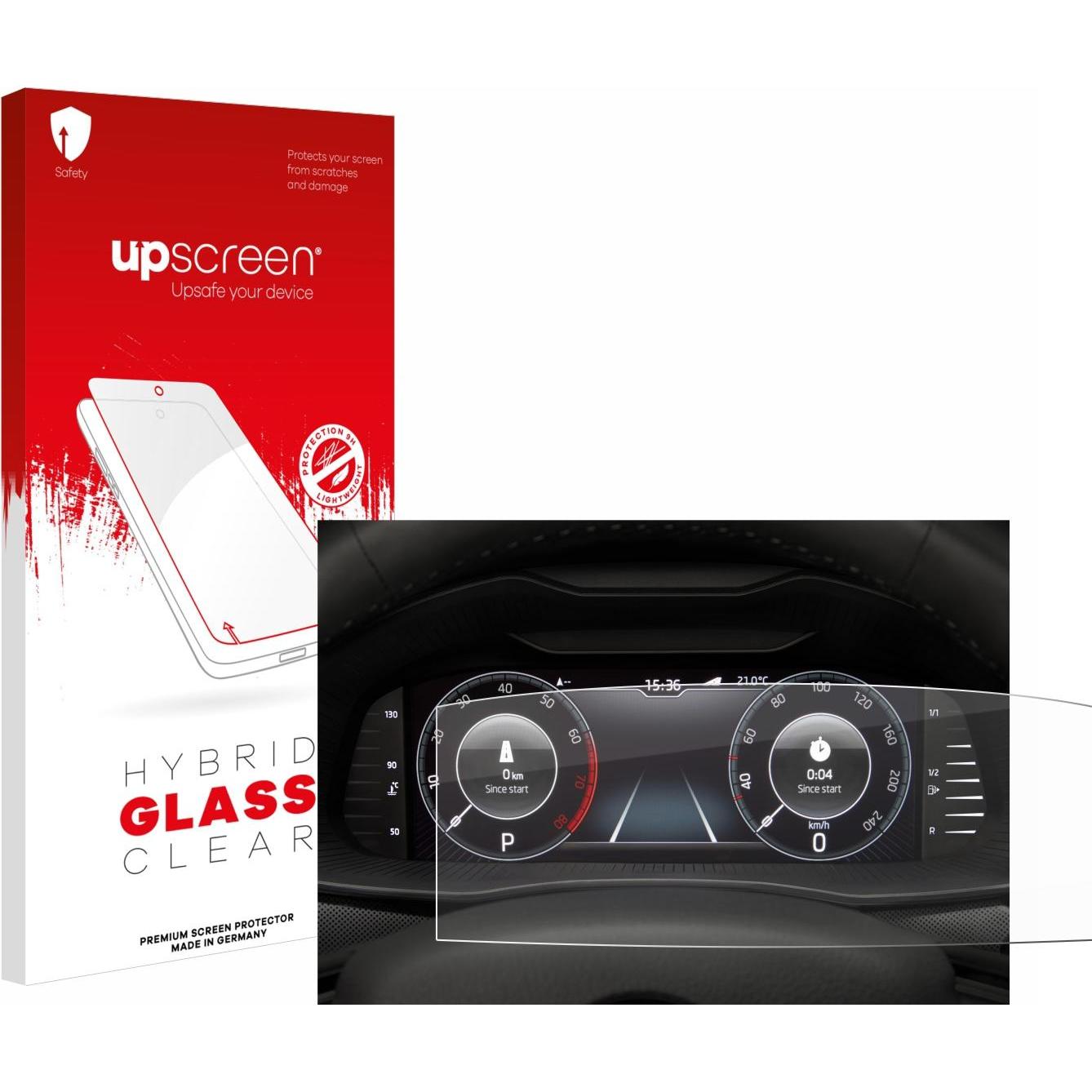 upscreen, Fahrzeug Navigation Zubehör, Schutzglas Schutzfolie Glas Folie Displayschutz klar