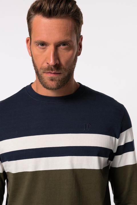 Produktbild JP1880 JP 1880 Schlafanzug, Bauchfit, Ringel-Langarmshirt, lange Hose (5XL)