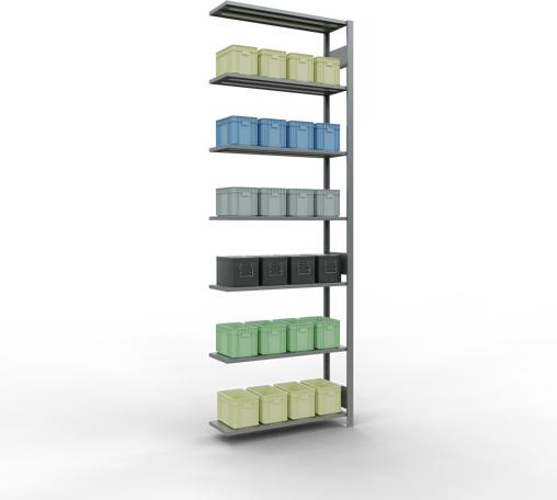Image du produit Schulte Lagertechnik Système d'assemblage de rayonnages MULTIplus85 avec traverses de longueur