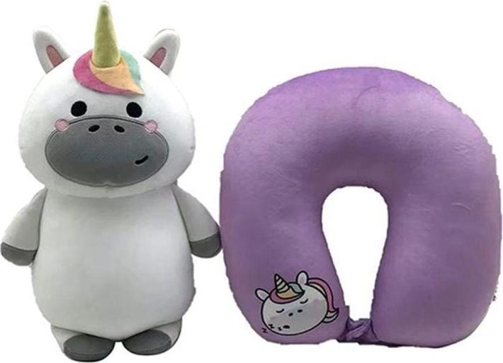 Immagine prodotto Sombo Cuscino da viaggio Unicorno (Cuscino per testa e collo)