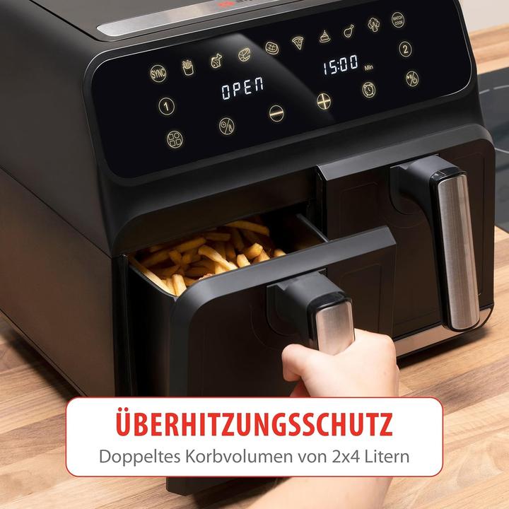 Productafbeelding alpina Dubbele airfryer 8L 230V 1700W
