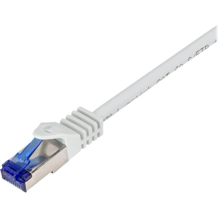 LogiLink Netzwerkkabel (S/FTP, CAT6a, 0.25 m), Netzwerkkabel
