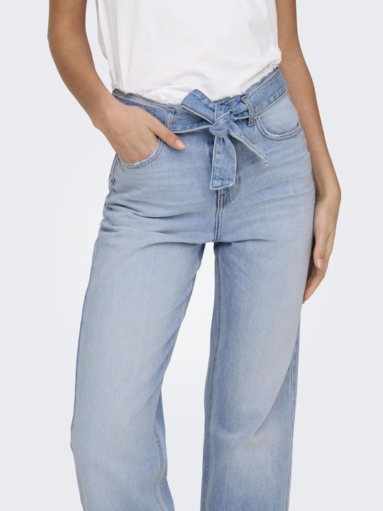 Image du produit Only ONLMADDIE Hohe Taille Weiter Beinschnitt Jeans Straight-Fit jeans (26)