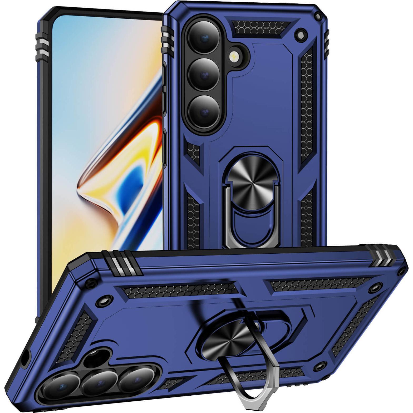 Cover-Discount Galaxy S26 - Robustes Back Cover mit Kickstand (Samsung Galaxy S26), Cover smartphone, Blu