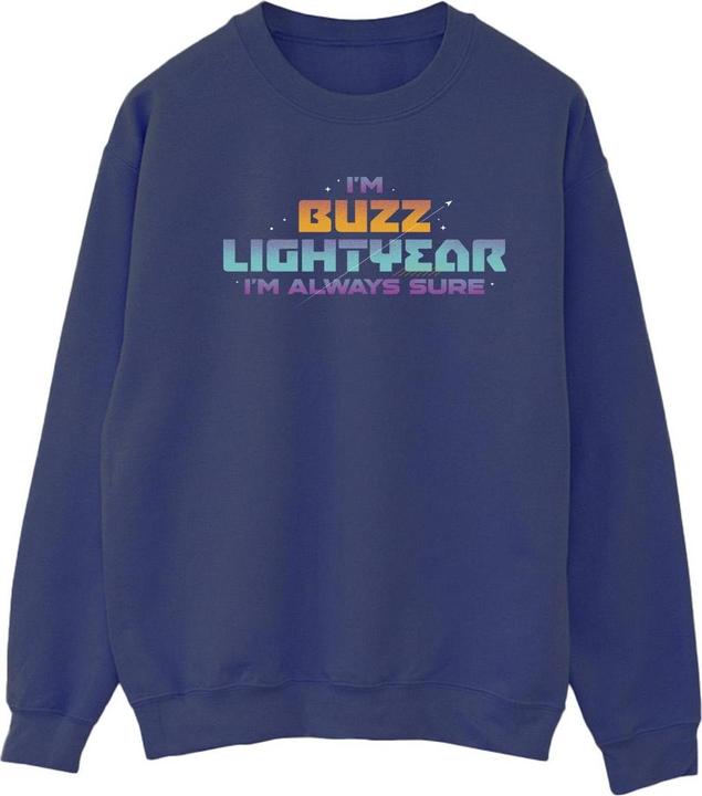 Actual product image Disney Womens/Ladies Lightyear Always Sure Text Sweatshirt (L)