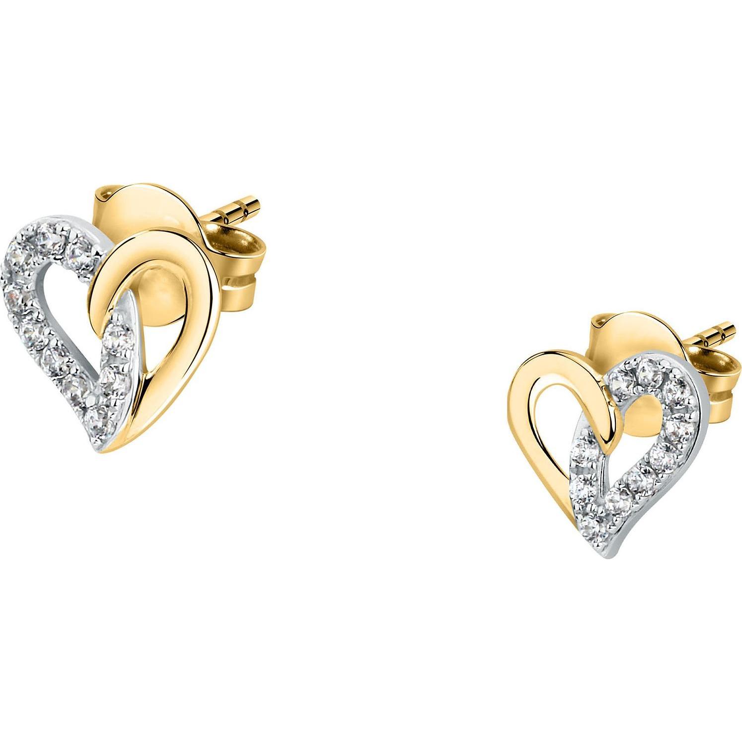 Favs, Ohrringe, Ohrstecker, (375er Weissgold, 375er Gelbgold)