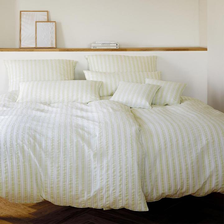 Actual product image Elegante Web-Seersucker Bettwäsche Svaneke (Bedding set, 135x200 cm + 80x80 cm)