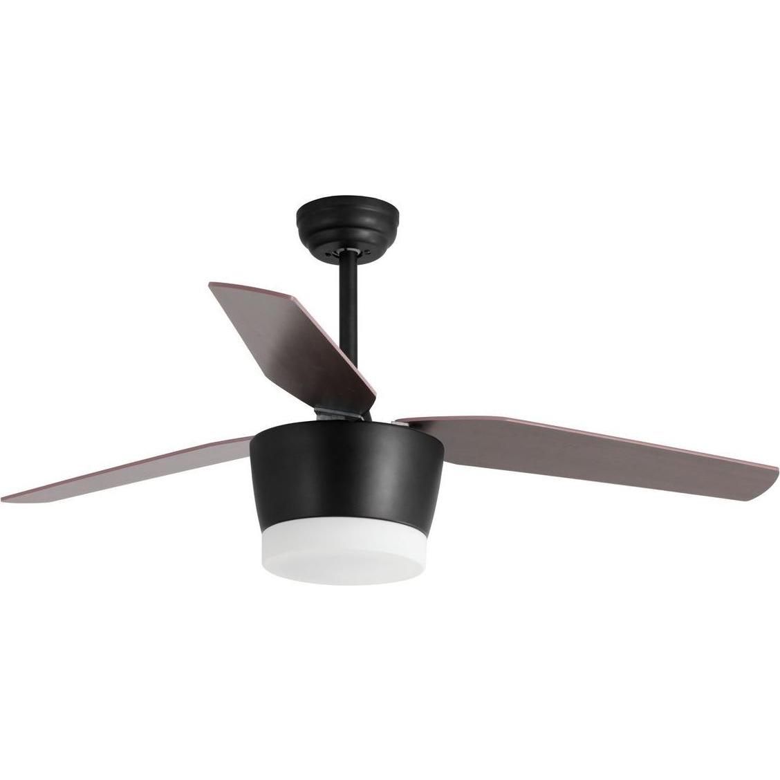 Nova Luce MONSOON LED Ventilator Schwarz 18W Warmweiss 38-51x132cm 5260251, Ventilator, Schwarz