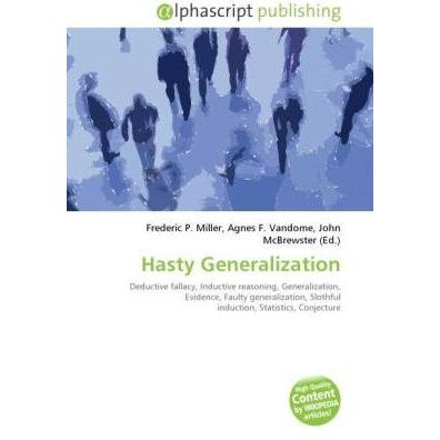 Thumbnail - Hasty Generalization, Fachbücher