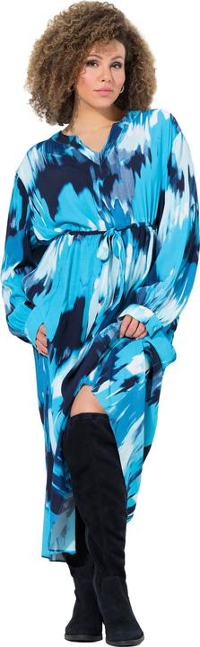 Produktbild Ulla Popken Maxikleid, Krepp, Oversized, Tunika-Ausschnitt, Langarm (42, 44)