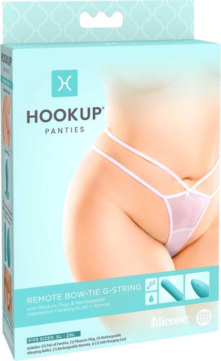 Produktbild Pipedream Hookup Panties Sexy Tanga mit Analplug, Bullet und Fernbedienung (L, XL)
