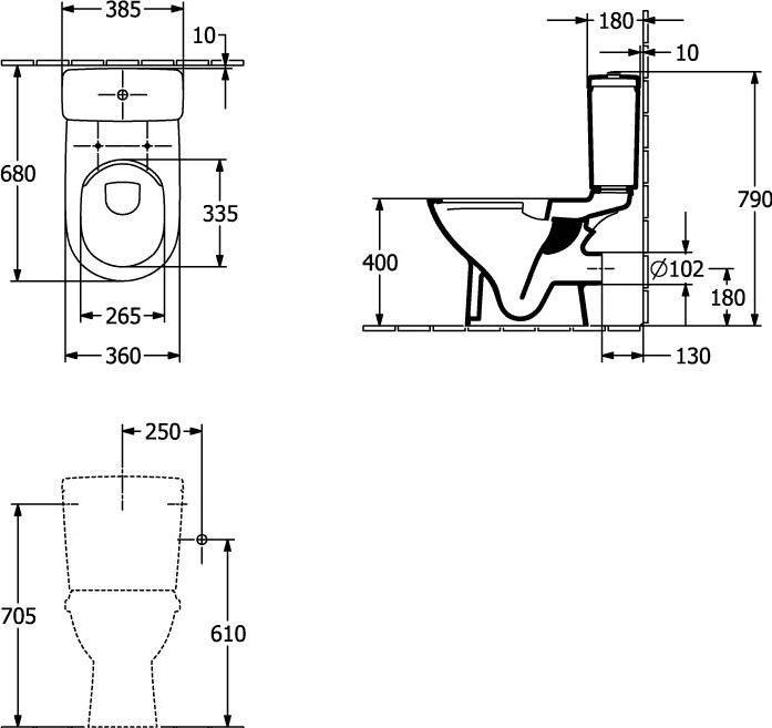 Produktbild Villeroy & Boch Splkasten O.Novo wei 5760S1