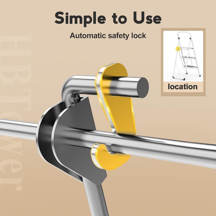 Actual product image HBTower Klappbare Trittleiter (Stile, 116 cm)