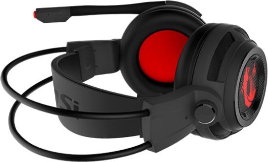 Actual product image MSI H991 Gaming Headset, black (Cable)