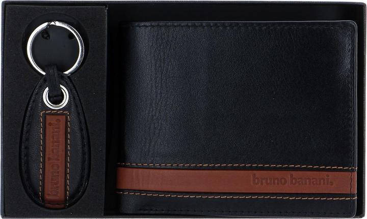 Actual product image Bruno Banani Gift Set Horizontal Wallet / Keychain Black