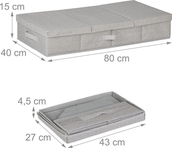 Image du produit Relaxdays 2x rangements-sous-lit