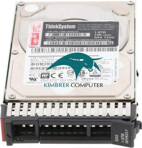 Actual product image Lenovo ISG ThinkSystem HDD, 2.5 inch, 10000rpm SAS Hot Swap 512e (1.80 TB, 2.5", CMR)