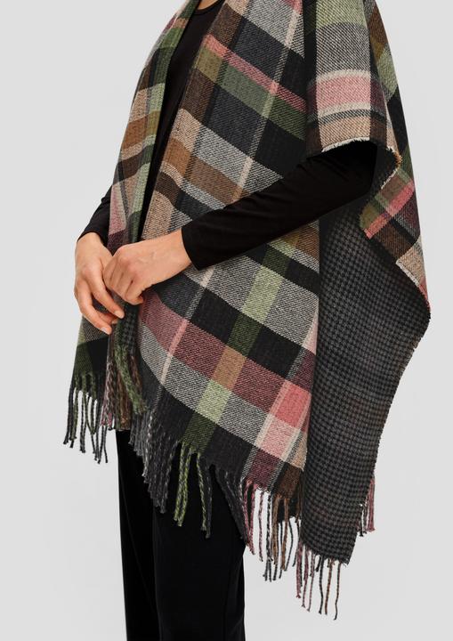 Image du produit s.Oliver Indoor-Poncho Poncho aus Baumwollmix (Taille unique)