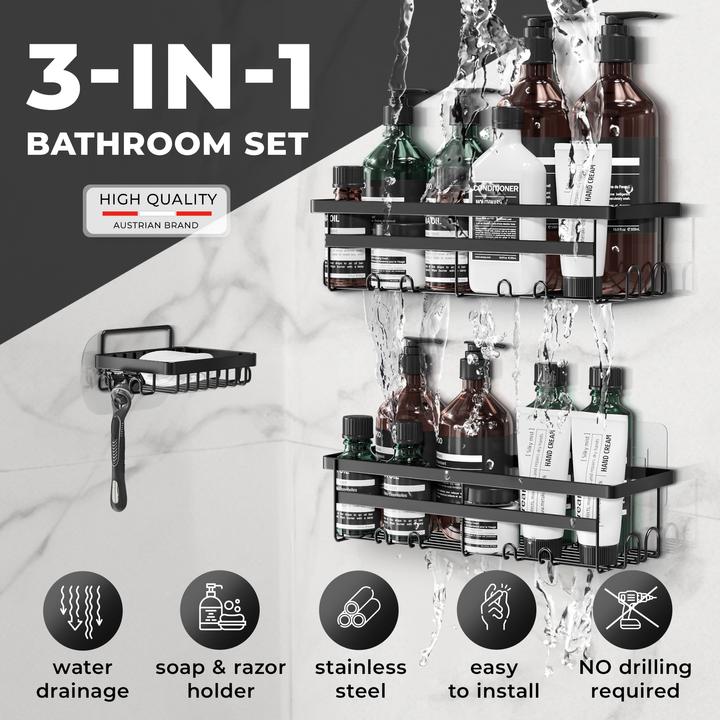 Actual product image Wilford & Sons Badezimmer-Duschregal