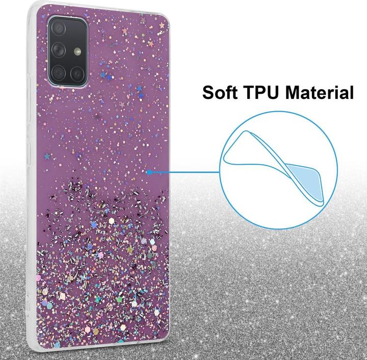 Actual product image Cadorabo TPU cover sparkling glitter (Samsung Galaxy A71 5G)