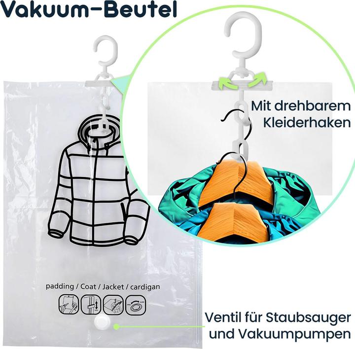 Produktbild Ideoon 12er-Set Vakuum-Beutel mit Haken