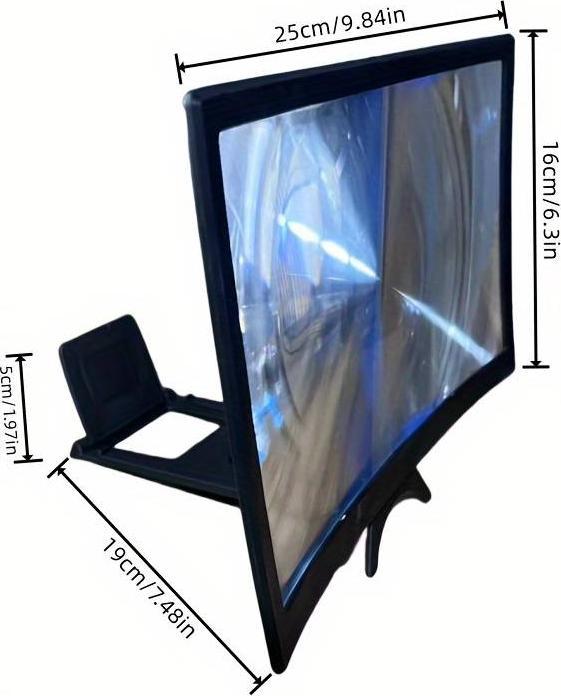 Produktbild PhoneLook Curved Smartphone Bildschirm Lupe 16:9 vergrösserungs Bildschirm screen amplifier