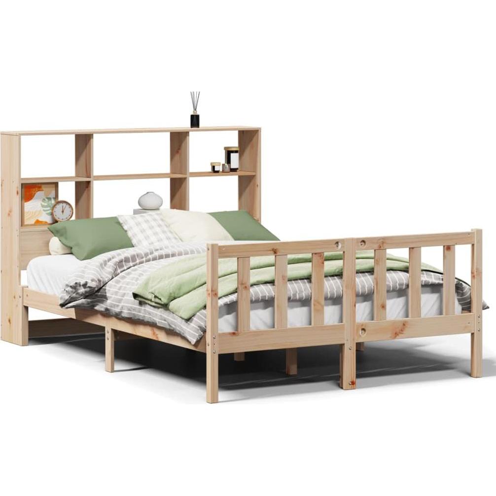VidaXL, Bett, Massivholzbett Holzbett Bett Doppelbett Bettgestell 150x200cm Kiefernholz (150 x 200 cm)