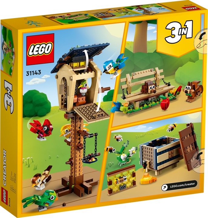 Image du produit LEGO Creator - Maisonnette à oiseaux (31143, LEGO Creator 3-in-1)
