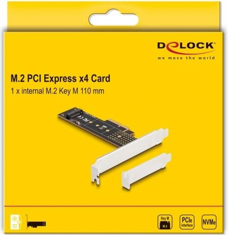 Actual product image Delock PCI Express x4 card to 1 x internal NVMe M.2 Key M 110 mm