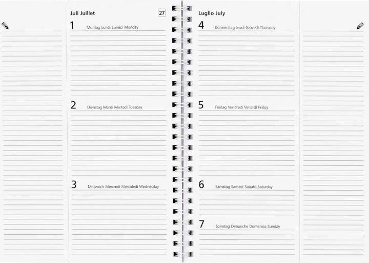 Image du produit Biella Agenda commercial Poly Table (A5, 1 semaine / 2 pages)