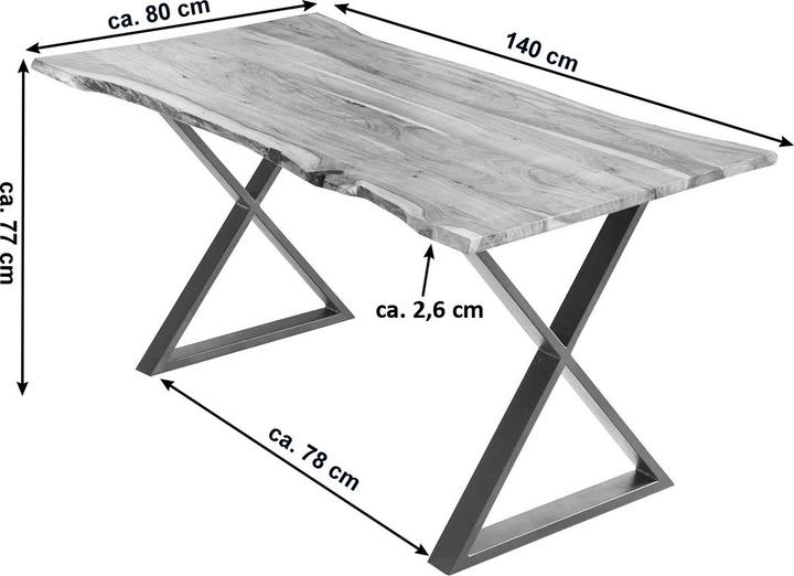 Actual product image SAM Kasimir (140 x 80 x 77 cm)