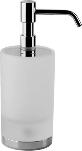 Actual product image Gessi Emporio soap dispenser, standing version, satin glass container, 38839