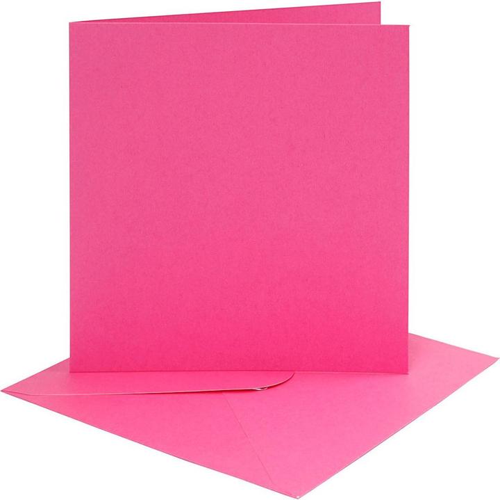 Image du produit Creativ Company Cartes et enveloppes rose foncé, 4 pcs. (4 pcs)
