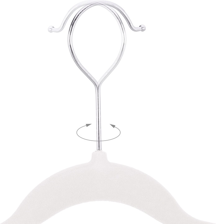 Actual product image Relaxdays Velvet Clothes Hanger Set (50 x)